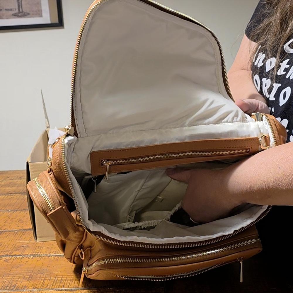 Tan Leather Backpack - Picture 7 of 10